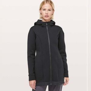 Black Lululemon Pick Your Path Hooded Fleece Jacket.  Size 6